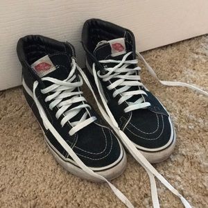 vans black high tops
